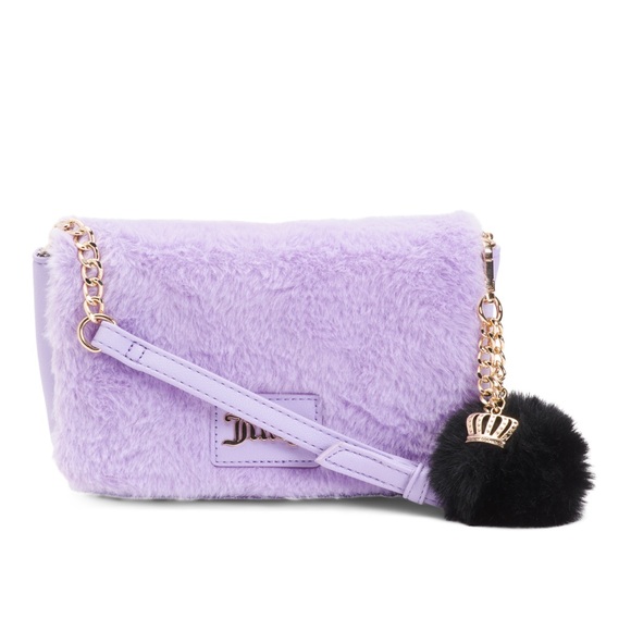 NWT Juicy Couture Flap Gothic Crossbody And Keychain Set - Picture 2 of 10